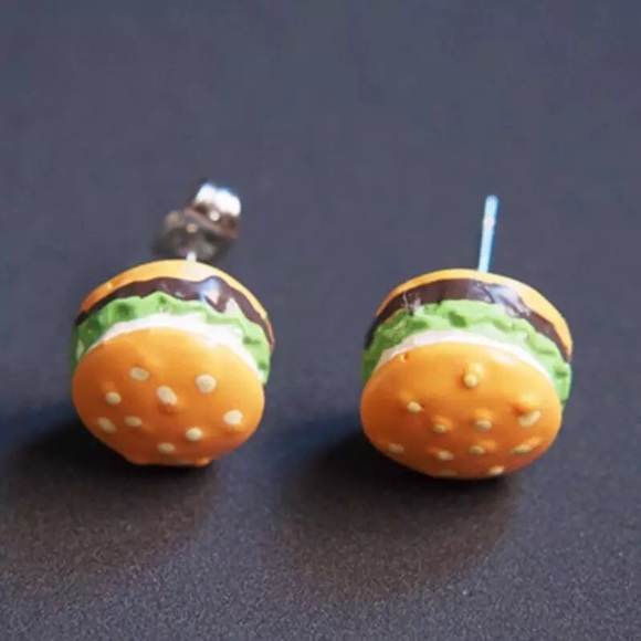 Jewelry - Hamburger Stud Earrings